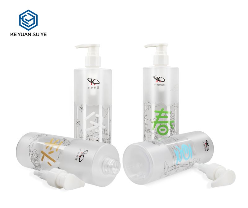KY061 Chinese Style Shampoo Conditioner Shower Gel 500ml PET Plastic Bottles Special Matte Finishing