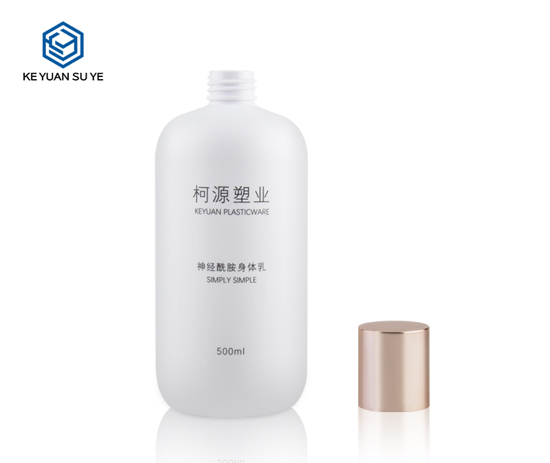 KY067 Family Shower Gel Body Wash Plastic Bottles 500ml PET Bottles with UV Effect Lids Special Pump