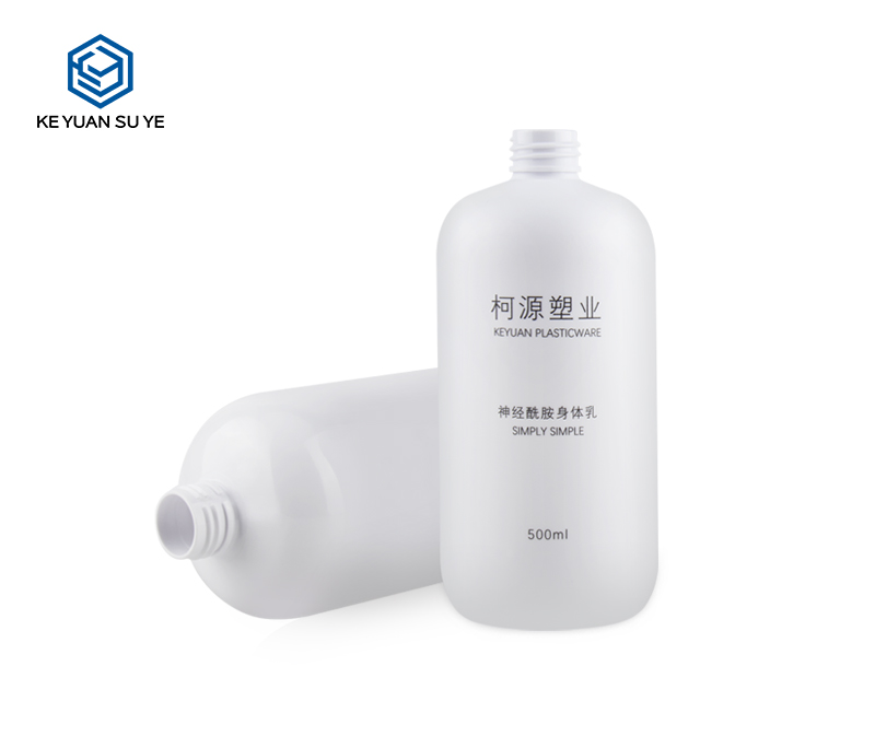 KY067 Family Shower Gel Body Wash Plastic Bottles 500ml PET Bottles with UV Effect Lids Special Pump