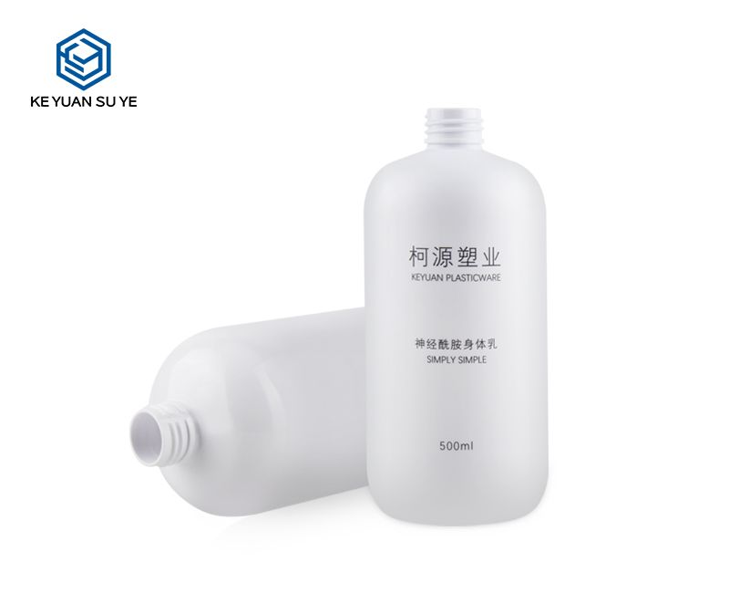 KY067 Family Shower Gel Body Wash Plastic Bottles 500ml PET Bottles with UV Effect Lids Special Pump
