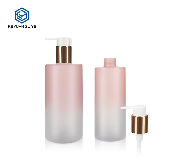 KY089 Gradual Pink Color Hair Shampoo Conditioner PET Various Sizes 200ml 300ml 400ml 500ml Plastic Bottles