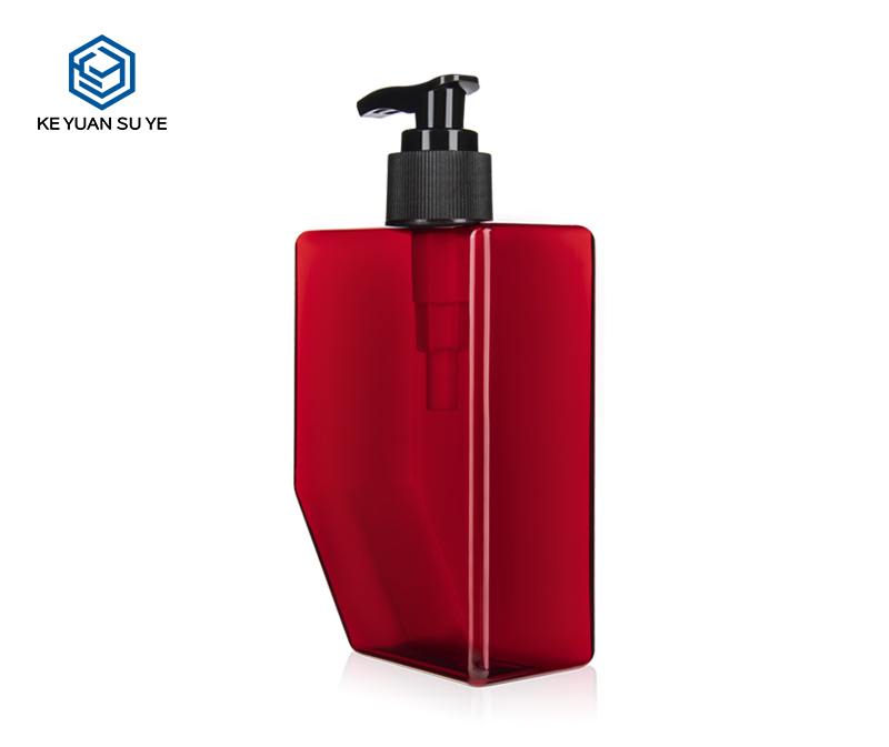 KY102 Unique Square Shape Hotel Cleanser Body Wash Household Shower Gel Plastic Bottles PETG