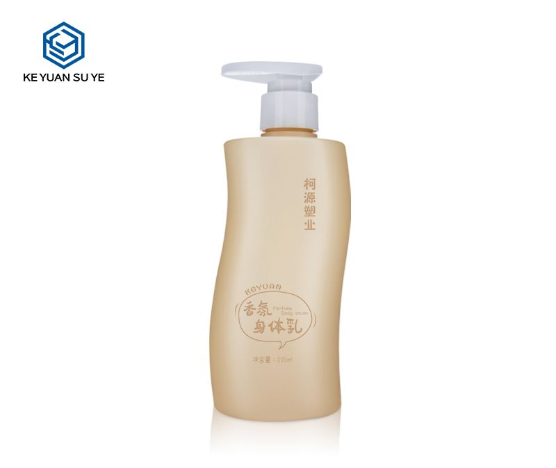 KY106 S Shape Unique Perfume Body Lotion Shampoo HDPE Plastic 350ml Family Use