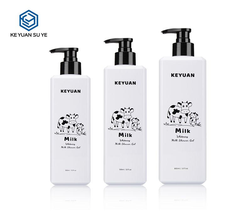 KY112 Whitening Milk Shower Gel Smoothing Skin Care Lotion Plastic Bottles PET 300ml 500ml 800ml Large Size Capacity