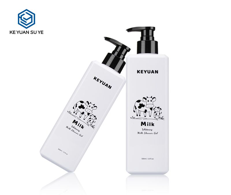 KY112 Whitening Milk Shower Gel Smoothing Skin Care Lotion Plastic Bottles PET 300ml 500ml 800ml Large Size Capacity