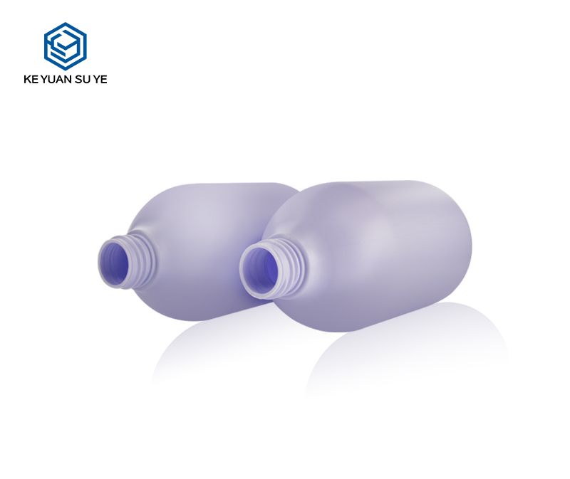 KY116 Romantic Shower Gel Purple HDPE Plastic Body Lotion Cosmetics Bottle 500ml Romance
