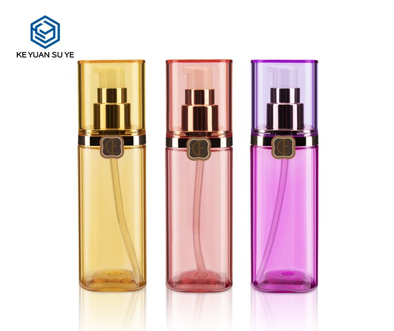 KY119 Colorful Unique Lucky Clover Cosmetic Plastic Bottles PET with UV Fine Lotion Pumps Good Quality
