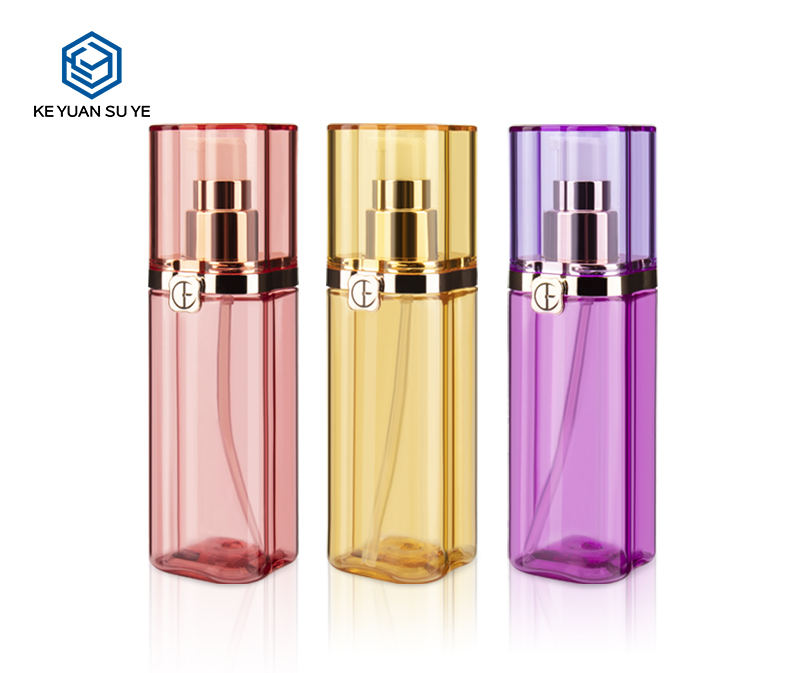 KY119 Colorful Unique Lucky Clover Cosmetic Plastic Bottles PET with UV Fine Lotion Pumps Good Quality