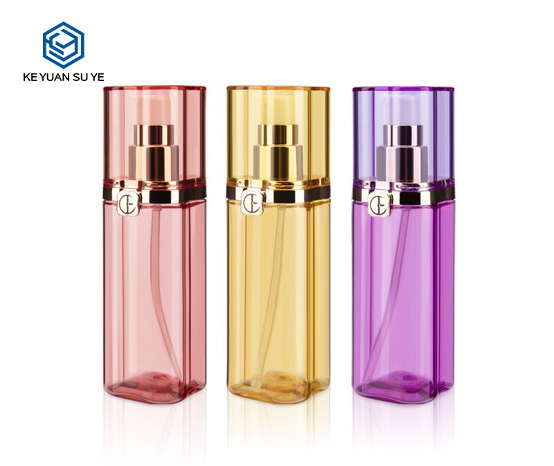 KY119 Colorful Unique Lucky Clover Cosmetic Plastic Bottles PET with UV Fine Lotion Pumps Good Quality