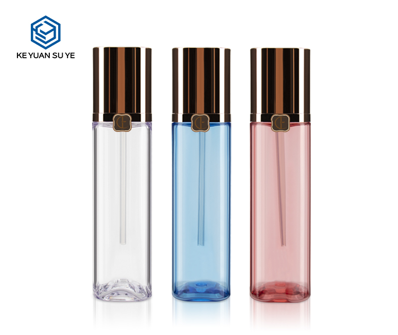 KY119 Colorful Unique Lucky Clover Cosmetic Plastic Bottles PET with UV Fine Lotion Pumps Good Quality