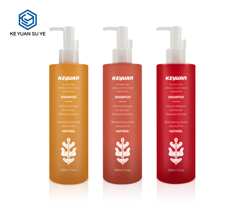 KY120 US Style Colorful Shampoo Conditioner Shower Gel 300ml PET Plastic Bottles Glossy Matte