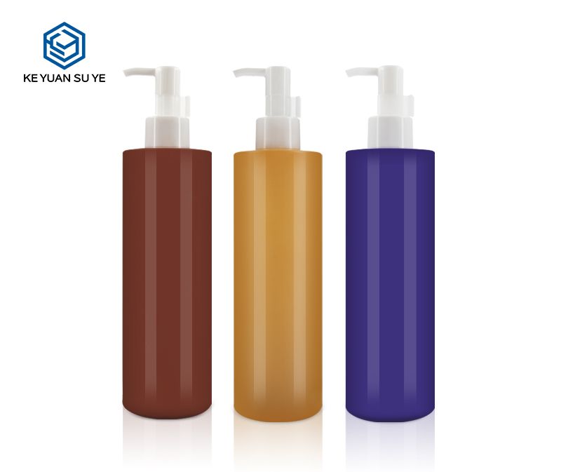 KY120 US Style Colorful Shampoo Conditioner Shower Gel 300ml PET Plastic Bottles Glossy Matte