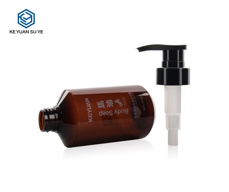 KY127 Brown Horse Oil Moisturizing Body Soap Wash Shampoo Conditioner 300ml 500ml PET Plastic Bottles