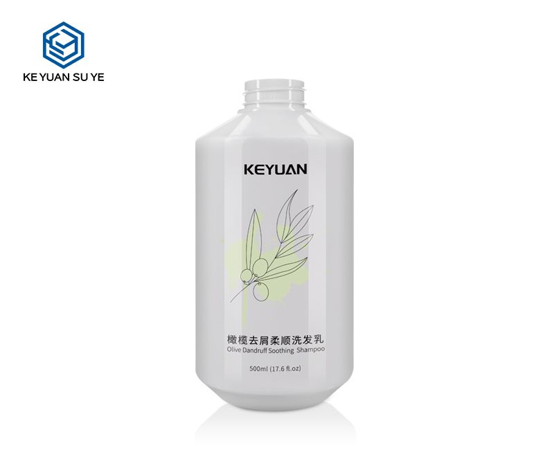 KY127-1 White Olive Dandruff Soothing Shampoo Conditioner 300ml 500ml PET Plastic Bottles