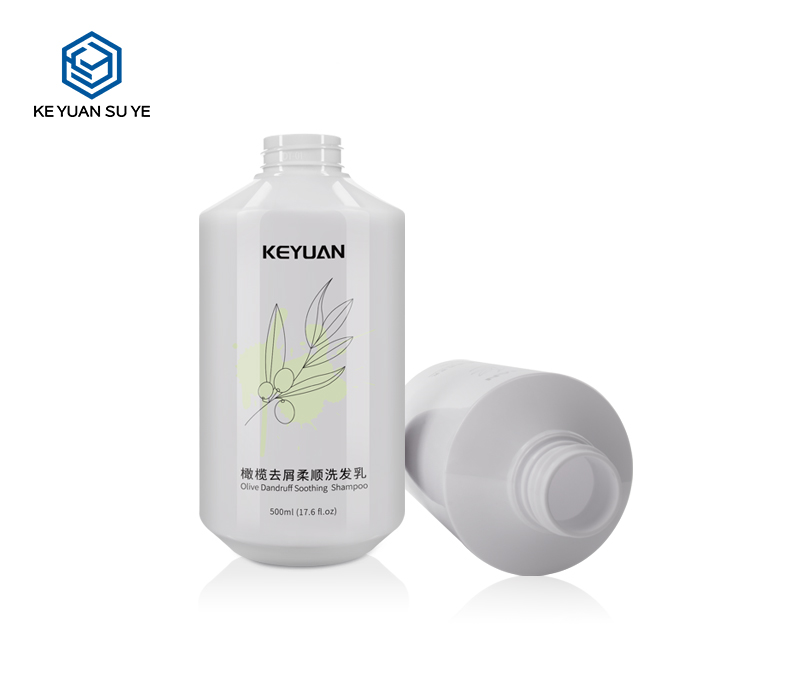 KY127-1 White Olive Dandruff Soothing Shampoo Conditioner 300ml 500ml PET Plastic Bottles