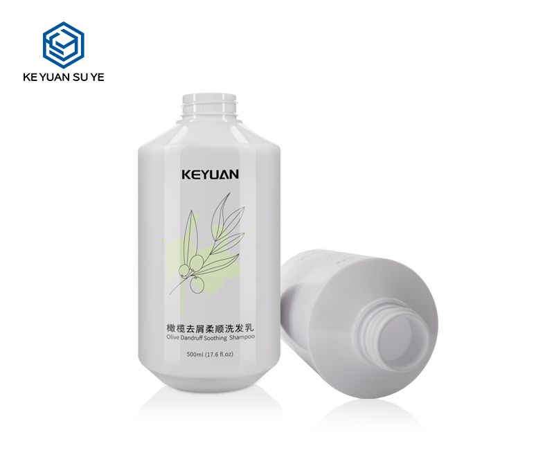 KY127-1 White Olive Dandruff Soothing Shampoo Conditioner 300ml 500ml PET Plastic Bottles