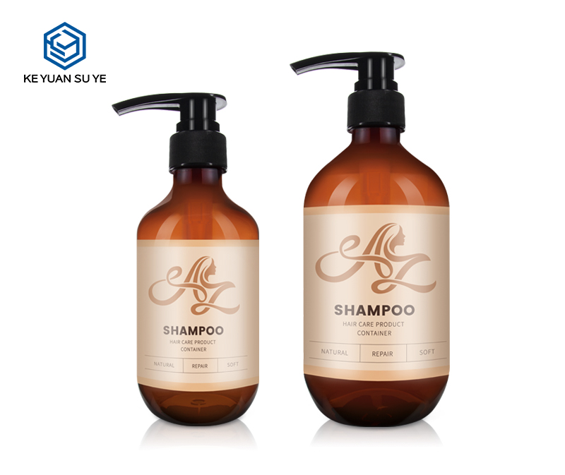 KY136 Brown Natural Repair Soft Shampoo Hair Care Products Conditioner PET Plastic Bottles with Jars