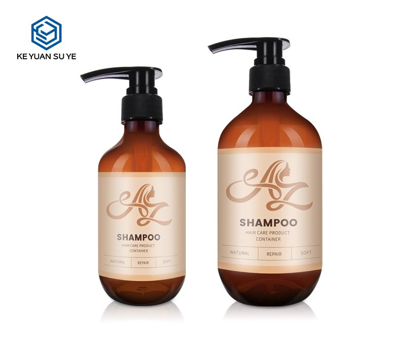 KY136 Brown Natural Repair Soft Shampoo Hair Care Products Conditioner PET Plastic Bottles with Jars