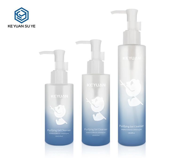 KY149 Gradient Blue mixture color Shampoo Bottle Cosmetic Packaging Containers