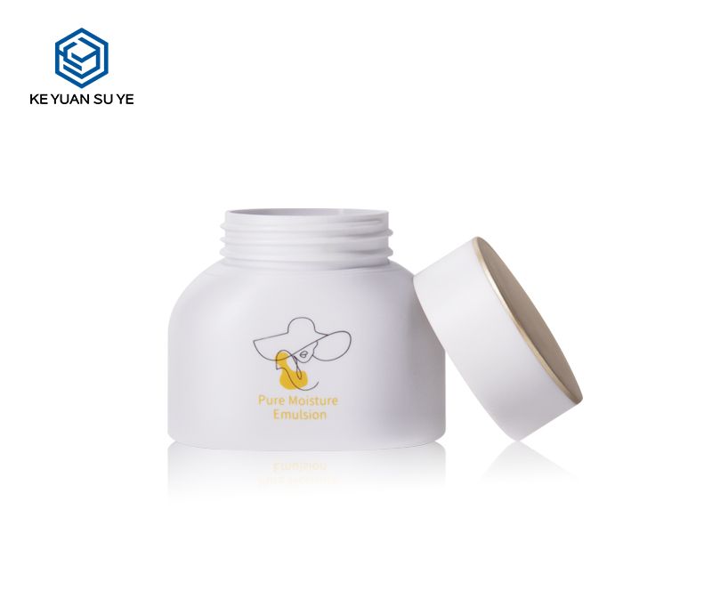 KY159 Unique Patent Application Series Luxury Cosmetics PET Plastic Bottle with Snow White Matte Finishing