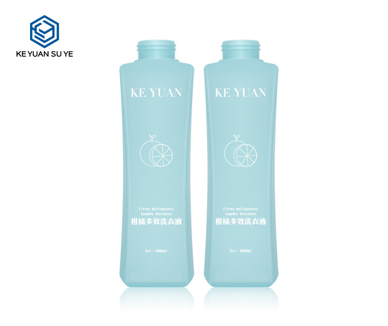 KY164 Wholesale High Quality Large Capacity 1L HDPE Laundry Detergent Bottles Household Cleaning Product Bottles
