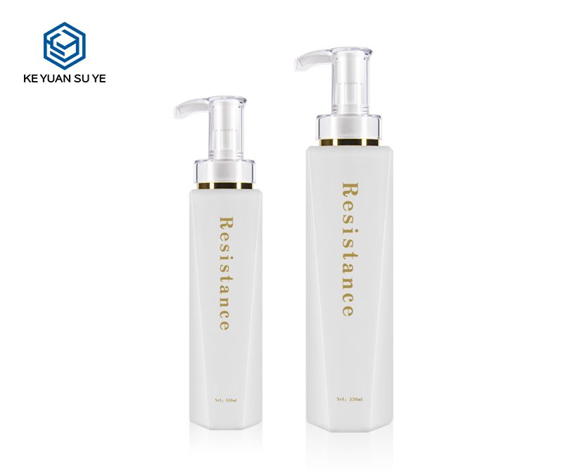 KY172 Luxury Customize Empty Shower Gel Bottle 350ml 530ml Shampoo Plastic Bottle with Lotion Pump