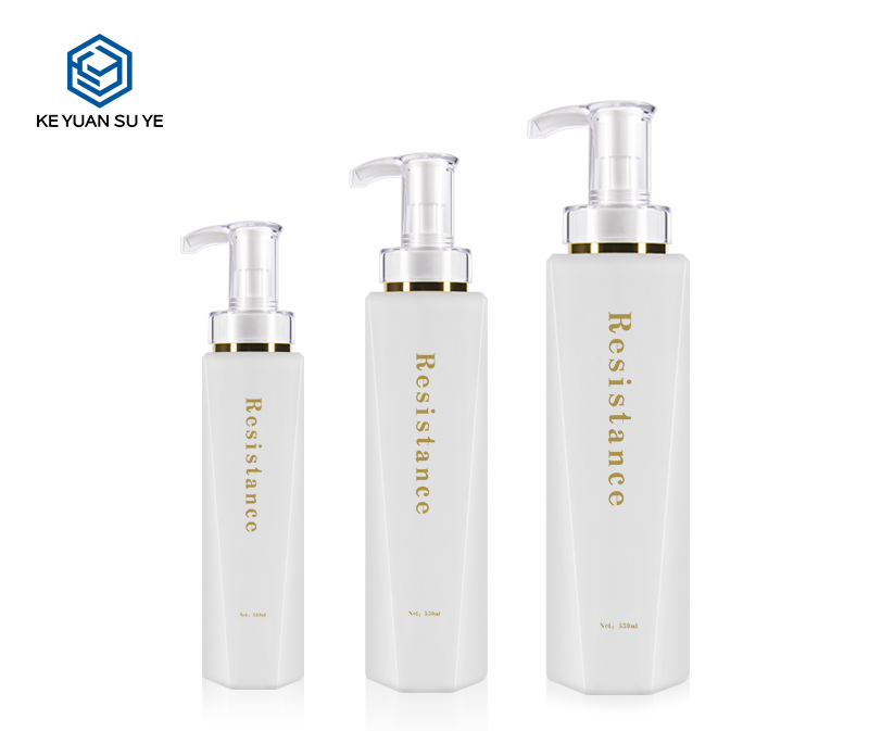 KY172 Luxury Customize Empty Shower Gel Bottle 350ml 530ml Shampoo Plastic Bottle with Lotion Pump