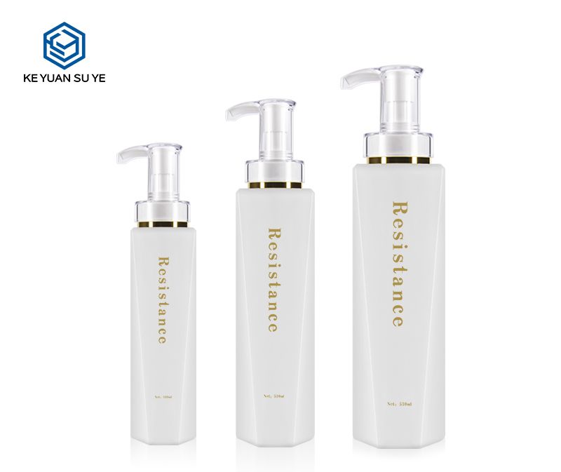 KY172 Luxury Customize Empty Shower Gel Bottle 350ml 530ml Shampoo Plastic Bottle with Lotion Pump