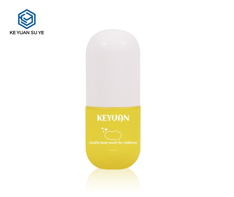 KY173 210ml PET Plastic Spray Lotion Bottle Capsule Shape Cosmetic Bottle Discharge Makeup Water Bottle