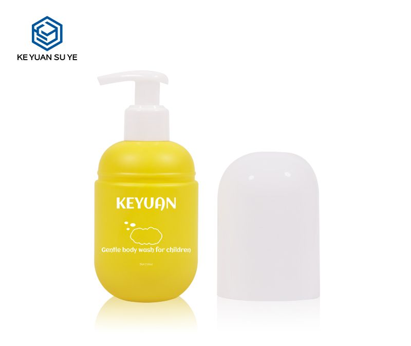 KY173 210ml PET Plastic Spray Lotion Bottle Capsule Shape Cosmetic Bottle Discharge Makeup Water Bottle