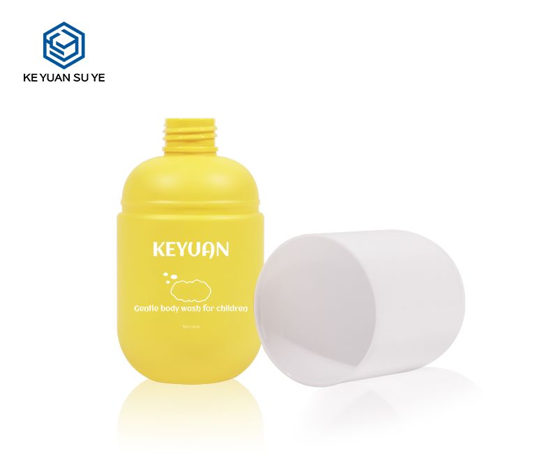 KY173 210ml PET Plastic Spray Lotion Bottle Capsule Shape Cosmetic Bottle Discharge Makeup Water Bottle