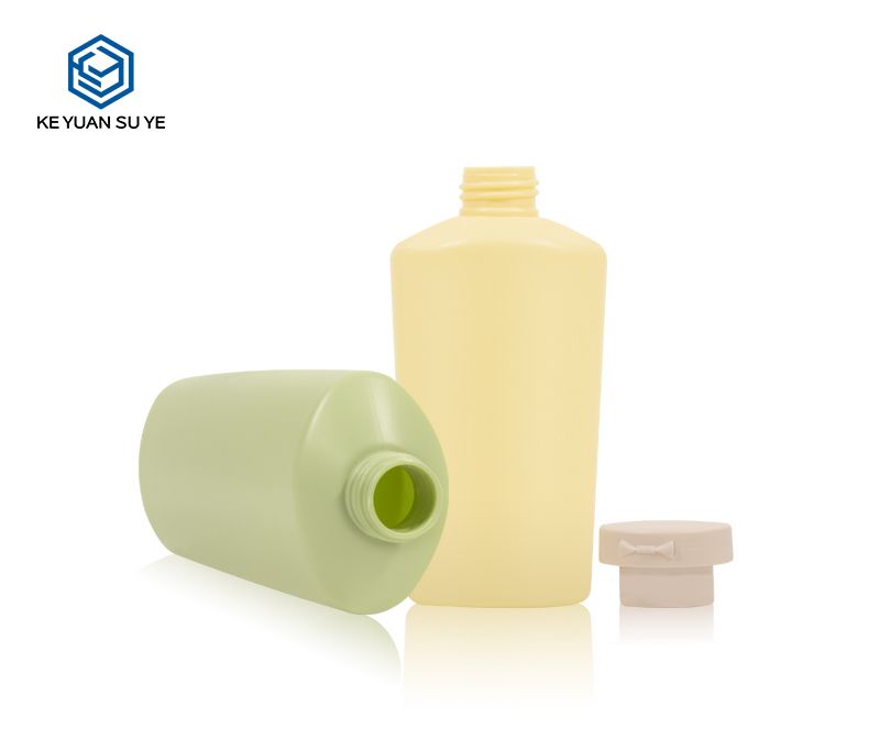 KY177 New Design 200ml 300ml 400ml HDPE Plastic Custom Shampoo Bottle and Shower Gel Bottle with Flip Cap