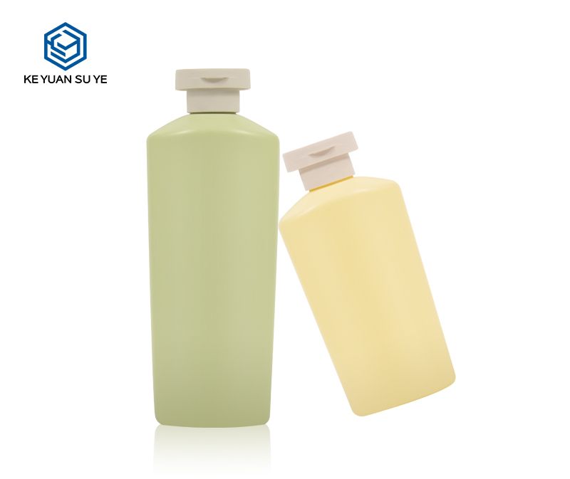 KY177 New Design 200ml 300ml 400ml HDPE Plastic Custom Shampoo Bottle and Shower Gel Bottle with Flip Cap