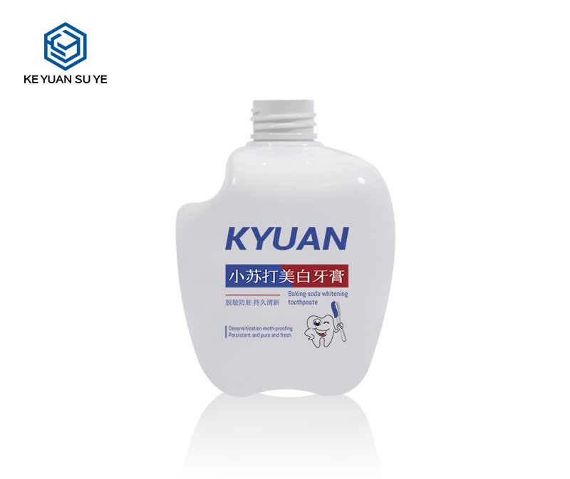 KY181 Innovative Design 300ml PET White Plastic Toothpaste Bottle