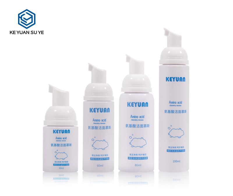 KY182 Multi-Capacity Optional Cosmetic Round PET Plastic Foam Mousse Cleansing Bottle