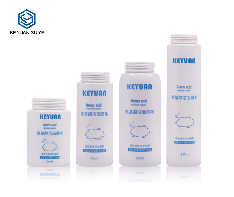 KY182 Multi-Capacity Optional Cosmetic Round PET Plastic Foam Mousse Cleansing Bottle