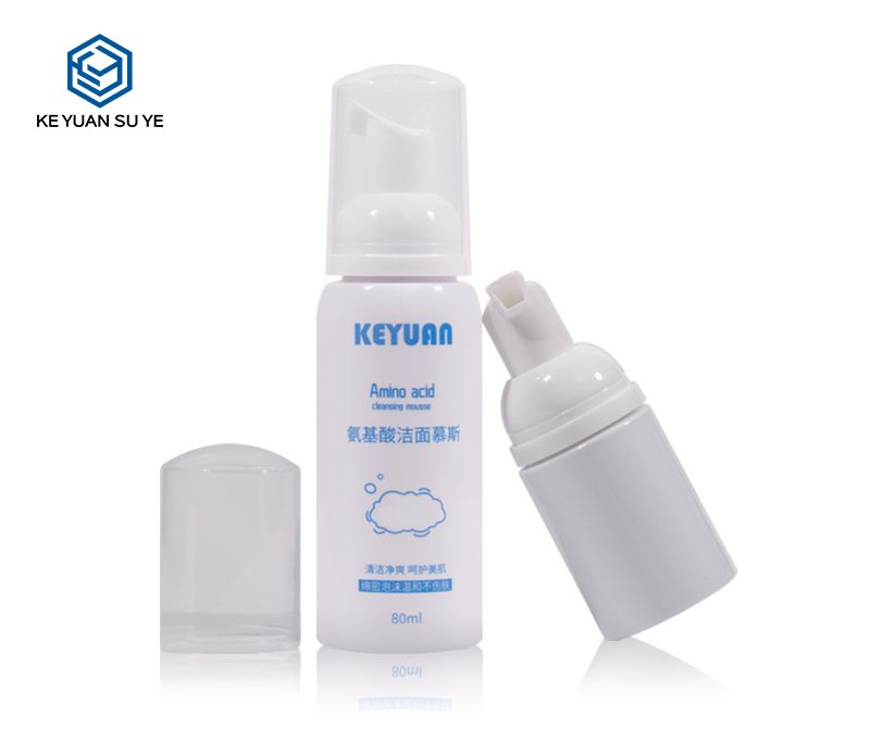 KY182 Multi-Capacity Optional Cosmetic Round PET Plastic Foam Mousse Cleansing Bottle