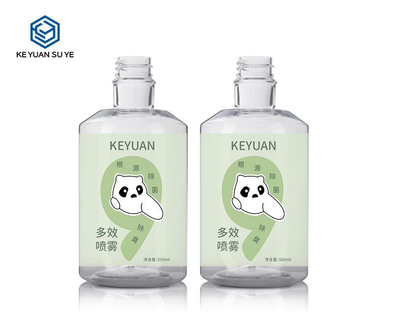 KY190 High Quality 500ml Transparent Bottle PET Trigger Cleaning Empty Plastic Spray Bottle