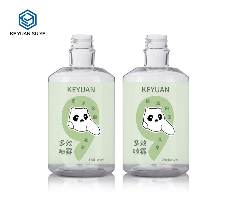 KY190 High Quality 500ml Transparent Bottle PET Trigger Cleaning Empty Plastic Spray Bottle