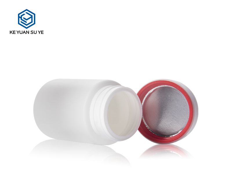 KY191 High Quality White HDPE Plastic Pill Capsule Bottle Health Care Straight Vitamin Bottles with Width Mouth