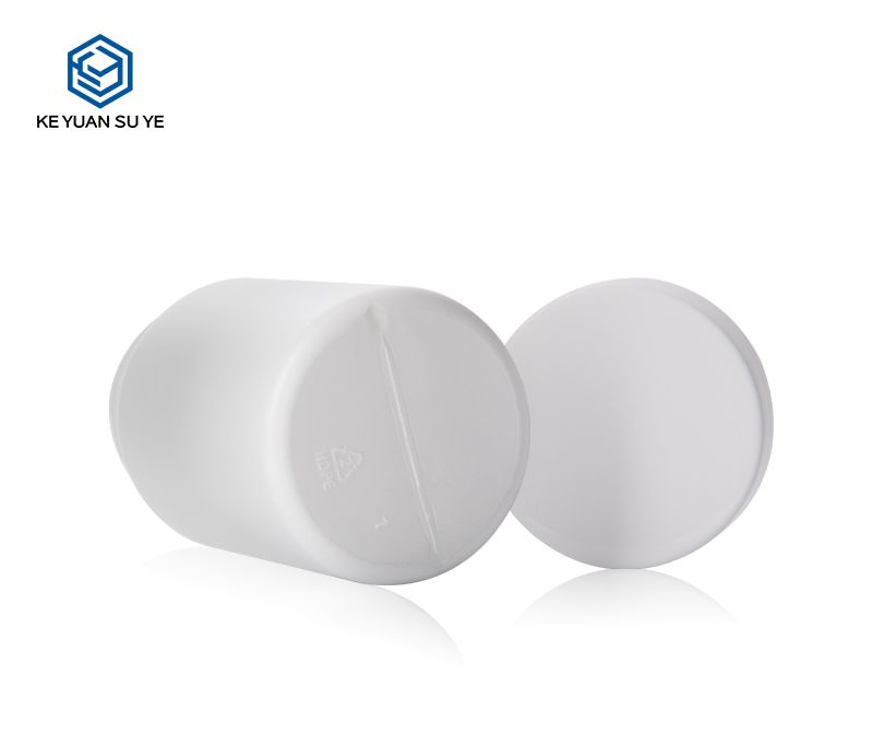 KY191 High Quality White HDPE Plastic Pill Capsule Bottle Health Care Straight Vitamin Bottles with Width Mouth