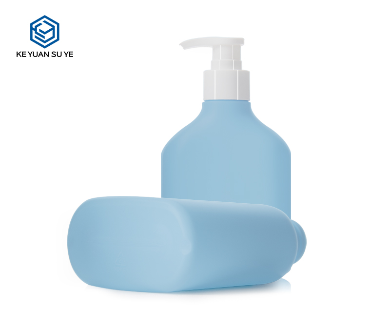 KY200-2 Wholesale 250ml High Quality Blue HDPE Cosmetic Plastic Shampoo Bottle