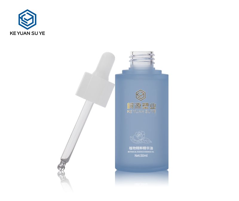KY201-2 30ml 50ml 80ml 100ml PETG Blue Series Matte Translucent Cosmetic Skincare Plastic Bottle