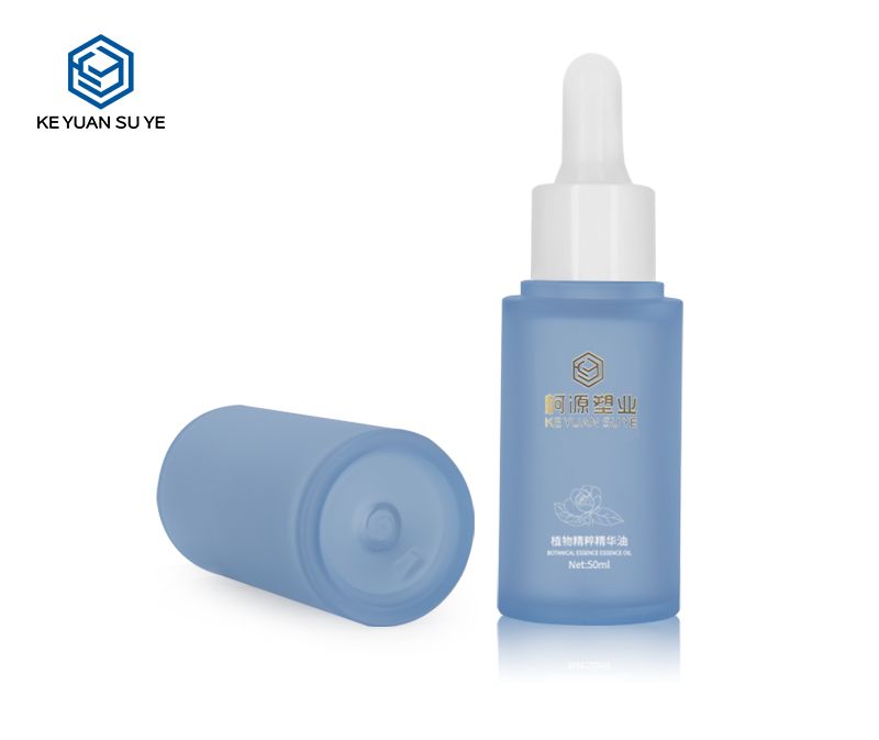 KY201-2 30ml 50ml 80ml 100ml PETG Blue Series Matte Translucent Cosmetic Skincare Plastic Bottle