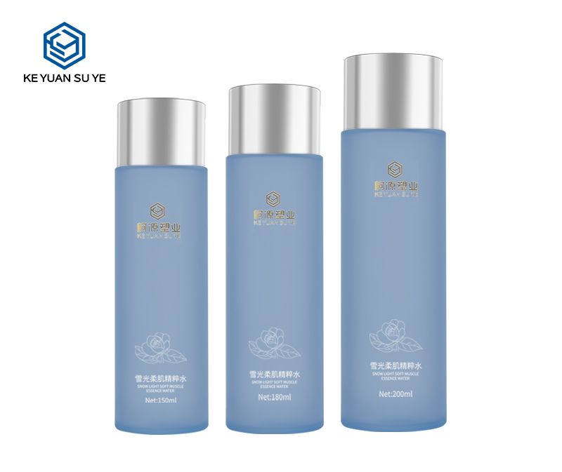 KY201-3 Cylinder Round PETG Plastic Matte Translucent 150ml 180ml 200ml Skincare Packaging Luxury Cosmetic Toner Bottle