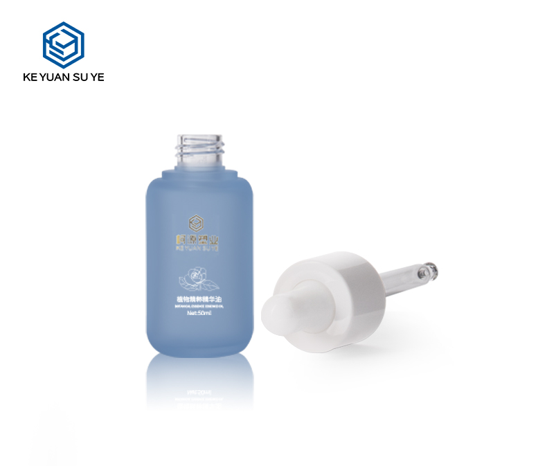KY201-5 Innovative Design PETG Blue Series 30ml 50ml 80ml 100ml 120ml 150ml Matte Translucent Skincare Bottle