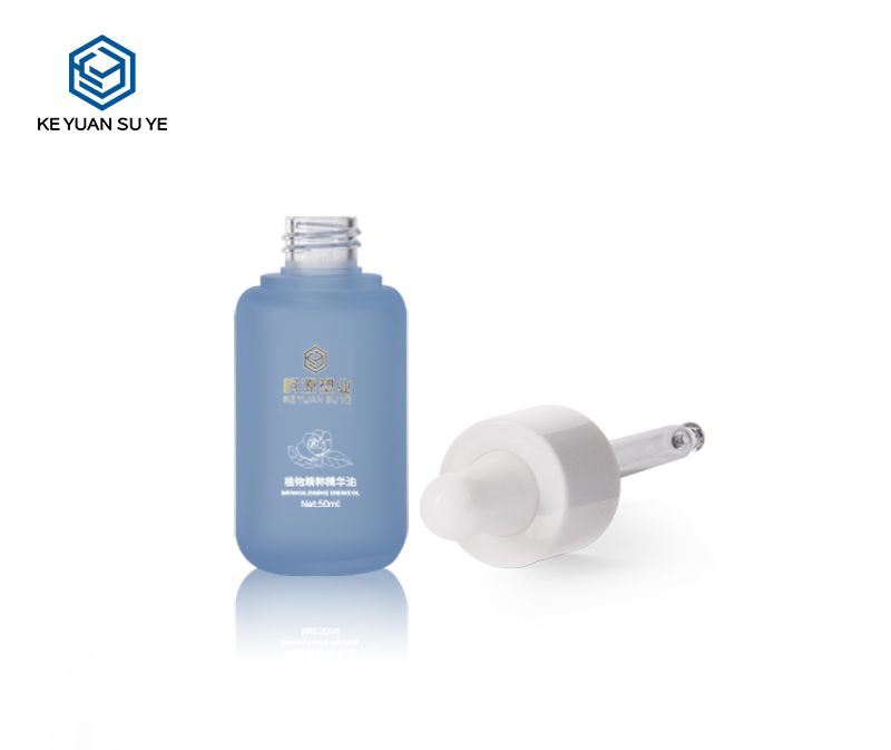 KY201-5 Innovative Design PETG Blue Series 30ml 50ml 80ml 100ml 120ml 150ml Matte Translucent Skincare Bottle