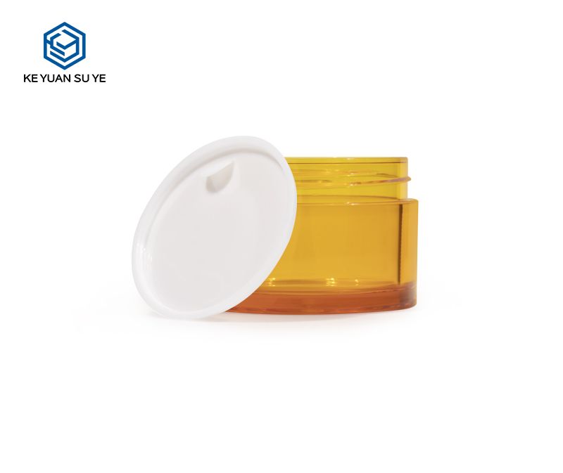 KY053PJ Eye Cream Face Cream Jar 30g 50g 100g Orange Colour Cream Bottle Cosmetic Sample Bottle Small Capacity PET Jar