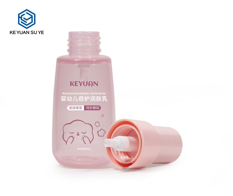 KY214 High Quality 80ml PET Pink Hand Sanitizer Plastic Bottle Lotion Bottle Pocket Portable Bottle