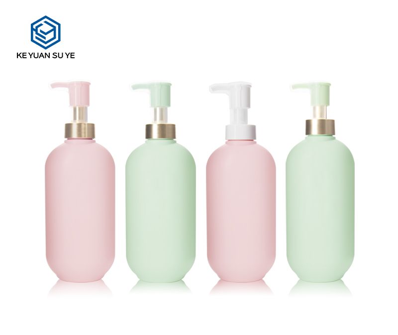 KY215 Custom 500ml Unique Luxury Pink Shower Gel Conditioner Shampoo HDPE Cosmetic Packaging Plastic Bottles